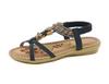 2025 Bohemian Rhinestone Women's Summer Sandals - Flat, Round & Open Toe
