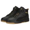 Puma Rebound Joy Mid Top Casual Sneakers Black Gold Unisex 389326-02