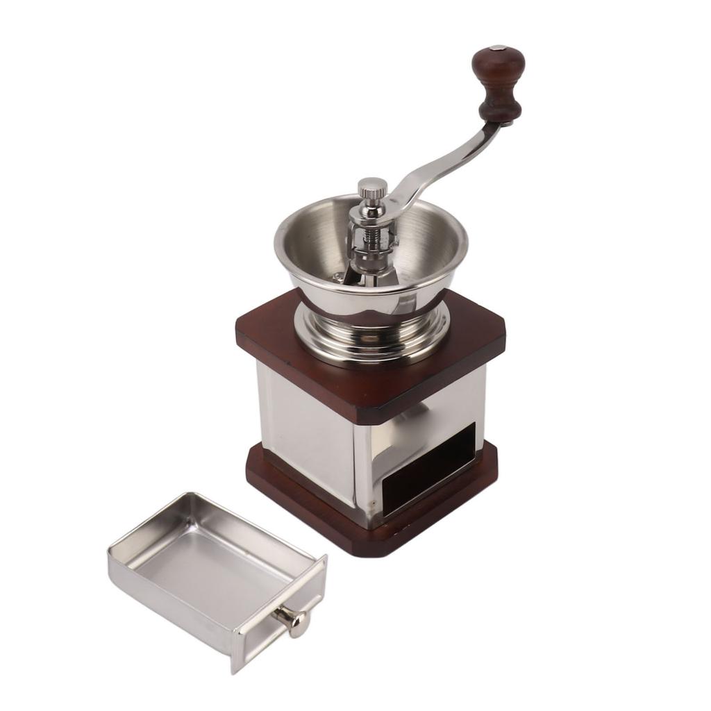 Hand Bean Coffee Grinder High Accuracy Durable Portable Hand Crank Coffee Grinder Mill for Home