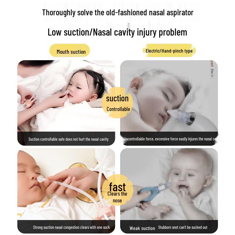 LICHEERS Baby Oral Suction Nasal Aspirator