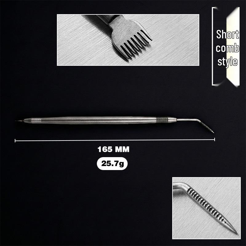 

Stainless Steel Eyelash Extension Comb & Curler Tool with Teeth Pick