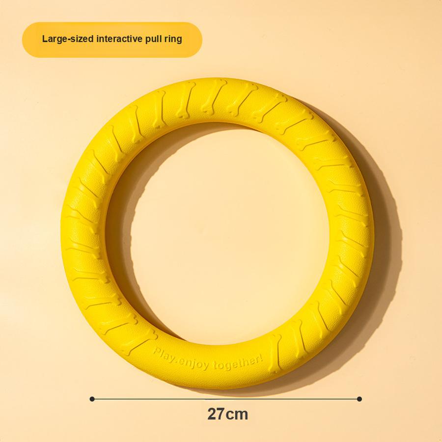 Professional Circle Dog Toys for Aggressive Chewers - Durable Floating Training Toys for Labrador, Golden Retriever, and Border Collie Puppies