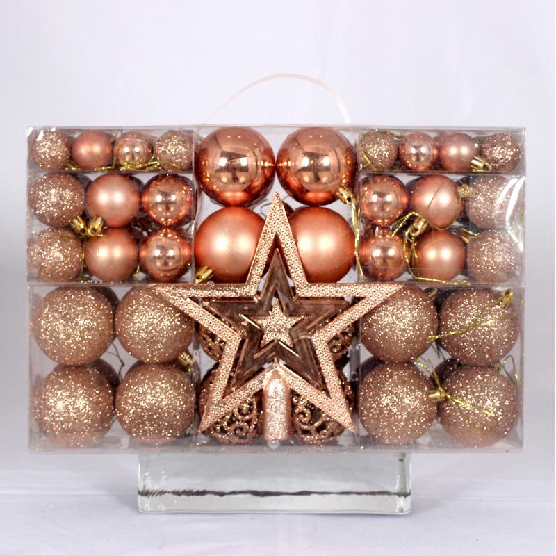 101-teiliges Weihnachtskugel-Set: Glänzende, Matte & Hohle 3-6cm Ornamente