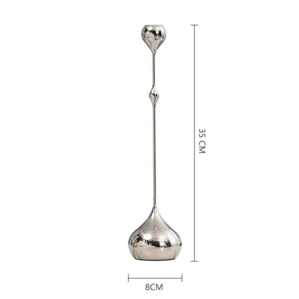 1/3pcs Silver Gold Black Tabletop Candle Holders Romantic Candle Stand Home Dining