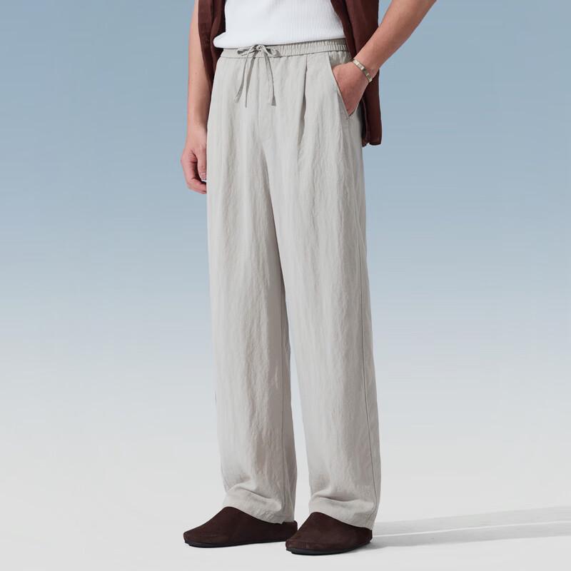 Judger Men s Tencel-Linen Blend Cooling Curved Leg Casual Pants M