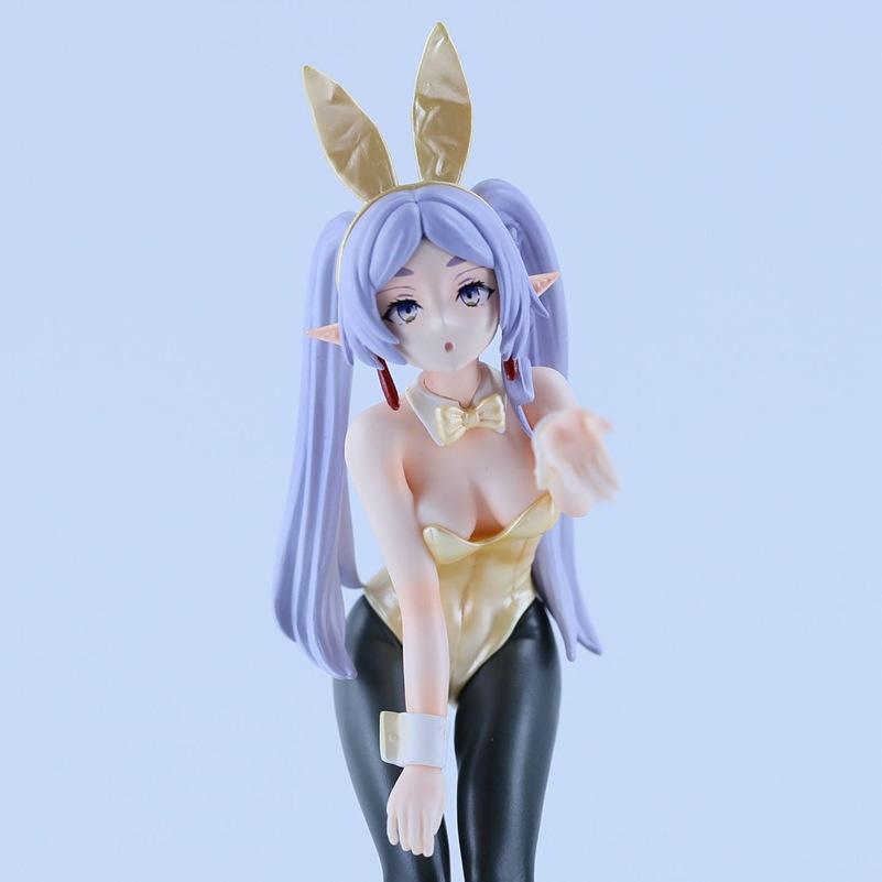 Frieren Beyond Journey's End Bunny Girl Cosplay Frieren Anime Figure Bishoujo Collectible Desktop Decor Lovely Gift for Fans