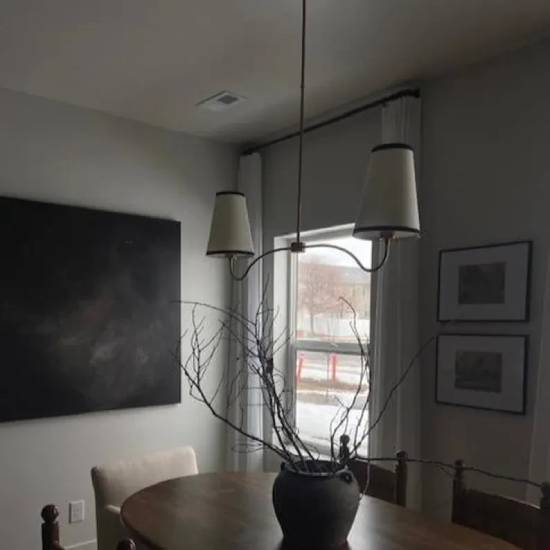 Brass Elegance with Linen Shade: A Timeless Chandelier for Distinctive Spaces