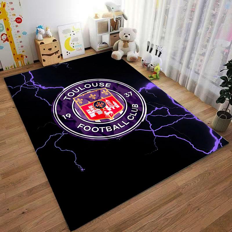 Toulouse FC Logo Carpet Suitable As a Non-slip Mat for the Living Room or Bedroom Sofa