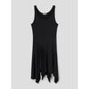 Anggae Petal Jersey Dress Black