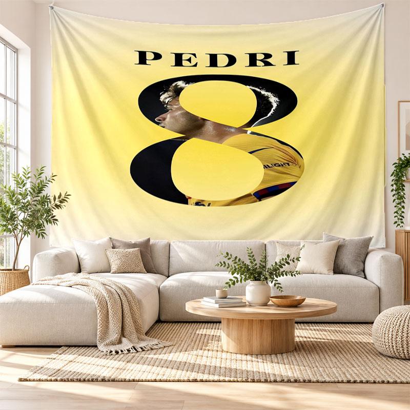 Pedri Wall Tapestry, Soft Fabric Wall Hanging, Decorative Backdrop For Bedroom Home Wall Art