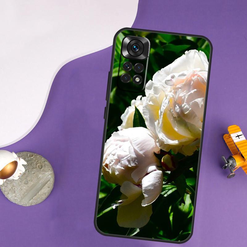 Peonies Beautiful Flower Case For Xiaomi Redmi Note 14 13 Pro 12 9 10 11 Pro 10S 11S 12S Redmi 14C 13C 10C 12C Cover