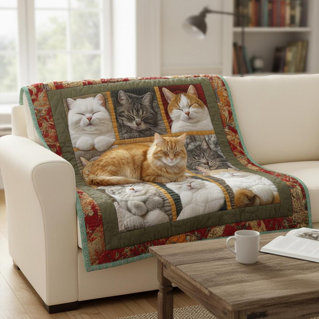 Cat Throw Blanket Cute Cat Flannel Fleece Sofa Blanket Warm Cat Fuzzy Blankets for Women Bed Single Bedroom Living Rooms Couch