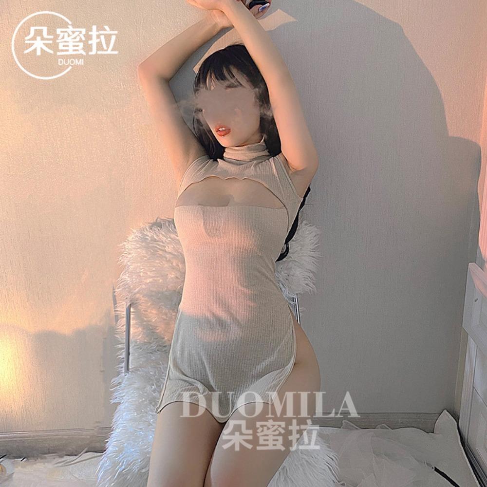 Domila Sexy Lingerie Sexy Secretary Temptation Sexy Neck Wrap Hip Neck Skirt