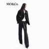 MO&Co. 2024 Autumn Soft Cotton Embroidered Loose Straight Leg Pants