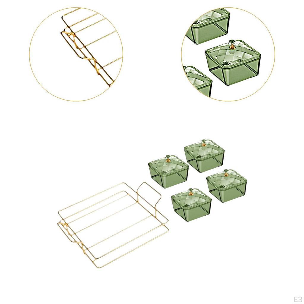 Dried Fruit Tray Food Storage Box Container Snack Serving Plate Divided for Office And