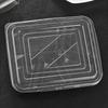 Disposable Rectangular Plastic Food Container Set