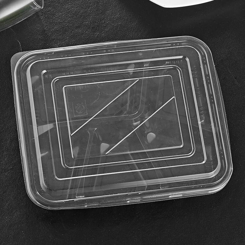 Disposable Rectangular Plastic Food Container Set