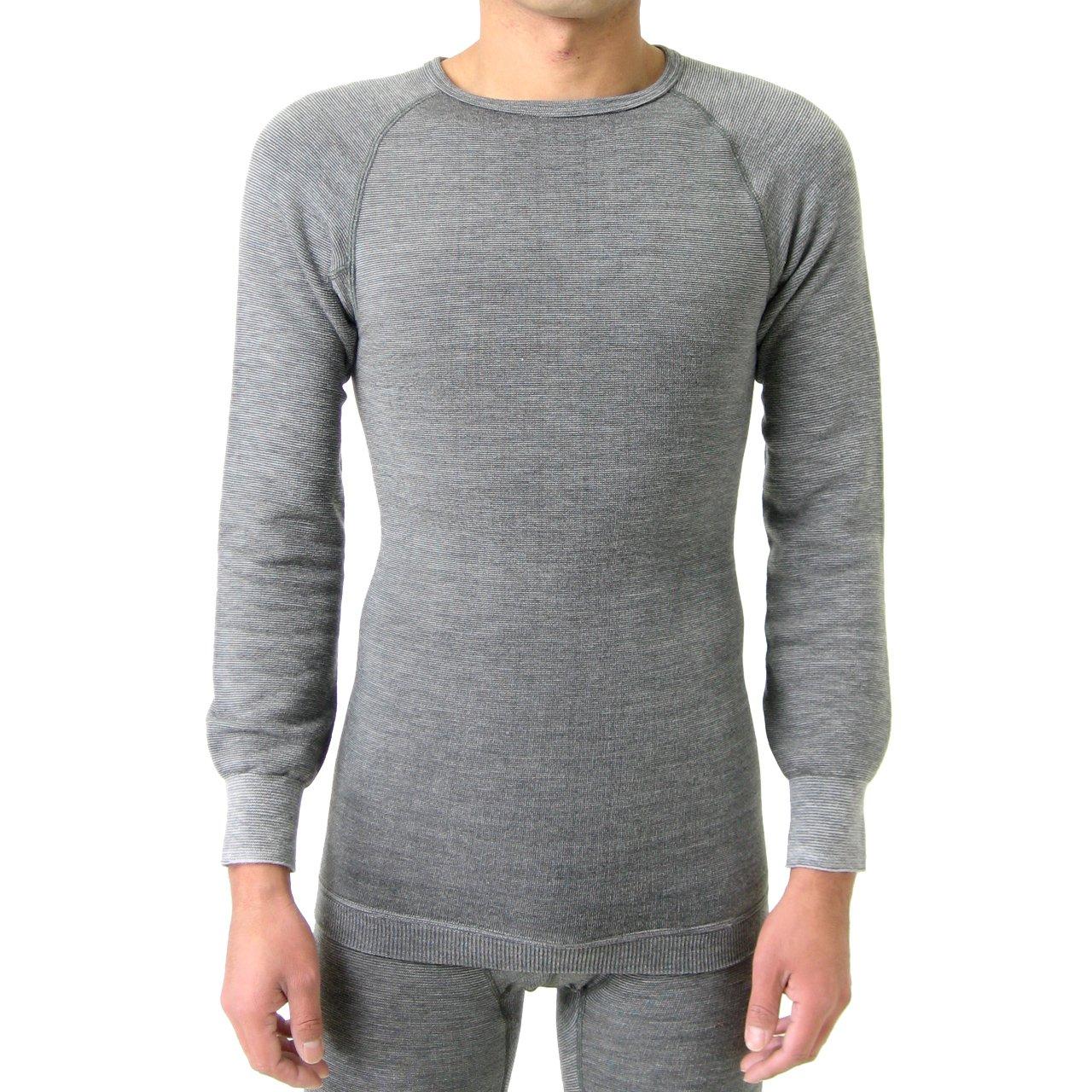 

Mochihada Mochijoy Crew neck Long sleeve shirt Thin and slightly thick Mesh gray innerwear Warm Winter wear Winter wear Motorcycle Fishing Golf