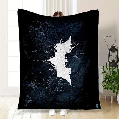 Batman Logo Phone Wallpaper HDBlanket Flannel Throw Blanket for Sofa, Bed, Travel, Camping, Office, Couch, Chair