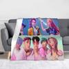 RUMI HUNTRX - HUNTRIX Kpop Demon Hunters  Fleece Blankets  Fashion Throw Blankets for Bed Sofa Couch 125*100cm Bedspread