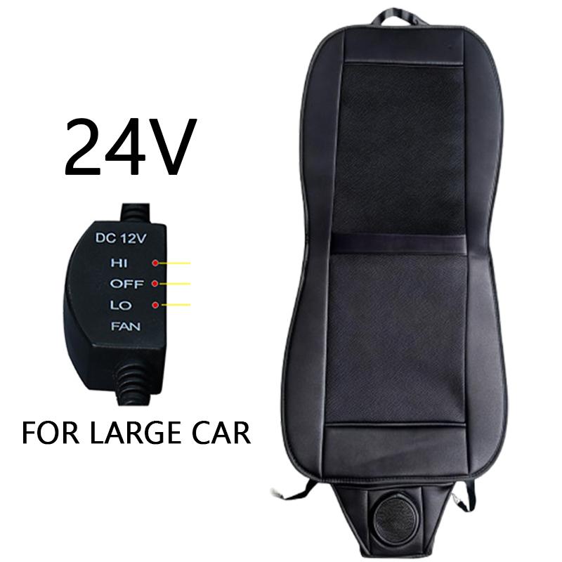 Summer Car Cool Air Seat Cushion Refrigerated DC 12V/24V Car Seat Covers Set with Fan Fast Blowing Ventilation Seat Cooling Pat