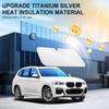 SINGARO Universal 300T Car Windshield Sun Shade, Foldable Reflective For Windshield & Window Shades With Overlapping Design, Car Interior Accessories