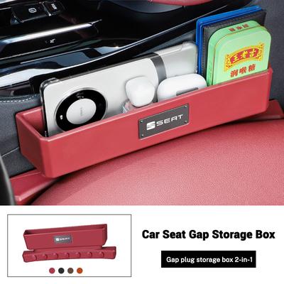 Leder Auto Sitz Organizer Lückenfüller Auslaufsichere Aufbewahrungsbox Für Sitz Tarraco Arona Ateca Ibiza Toledo Mii Leon Arosa Exeo FR