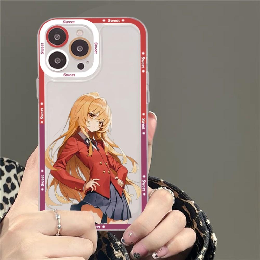 Toradora Taiga Aisaka Anime Phone Case For iPhone 15 11 12 13 14 Mini Pro Max XR X XS TPU Clear Case