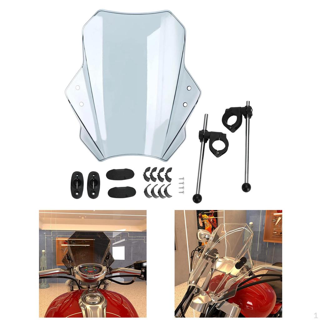 Motorcycle Windshield Accessories Adjustable Compatible Protection Simple Installation Repair Parts