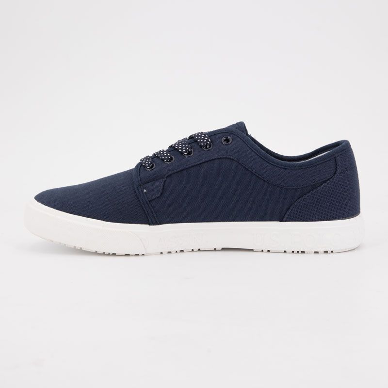 US POLO Men's Medieval Canvas Sneakers with Striped Laces