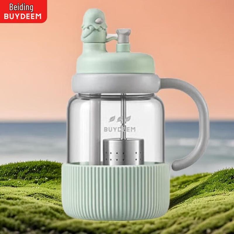 Buydeem Portable Glass Tea Tumbler