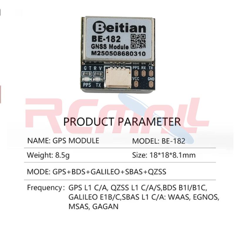 BEITIAN BE-182 M10 Wearable Flight Controller FPV RC Drone UAV PX4 PIX32 GNSS GPS Antenna Receiver Module BE182