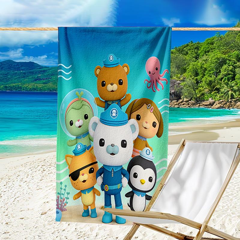 Ocean Explorers Adventure Microfiber Beach Towel, Lightweight And Quick-Dry, for Summer Travel, Beach Essential, Swimming Pool Outdoor