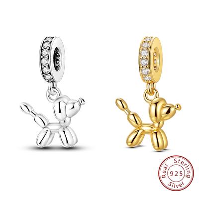 S Copper Charm Bead Charms Bead Charms Pendant Balloon Dog Animals Bead Charms Compatible With Authentic Bracelets Charm Bead Charms Ideal For Women J