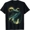 Frosch heult den Mond an - Lustiges Parodie-Meme Grafik-T-Shirt