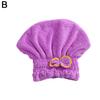 6 Colors Microfiber Solid Quickly Bowknot Wrap Towel Dry Hair Hat Hair Turban Head Wrap Hat Thickened Absorbent For Dry Hair Cap