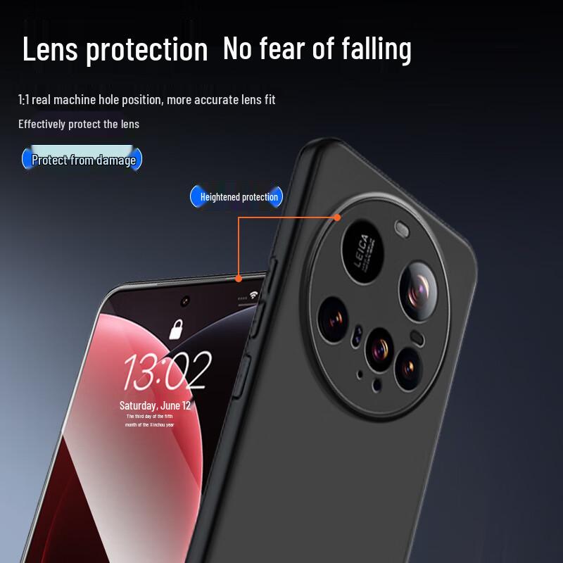 Kulefeng Matte Skin-Feel Anti-Fingerprint Case for Xiaomi
