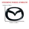 2025 Heißes Plastik Auto Frontklappen-Emblem für Mazda CX-5 CX5 Lenkrad-Abzeichen 3D Karosserie Ersetzungs-Aufkleber Heck-Heckklappen-Refitting-Dekor