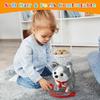 Plush Electric Little Simulation Pet Can Walk, Bark, Move Its Mouth And Its Ears Long-haired Pet Toy