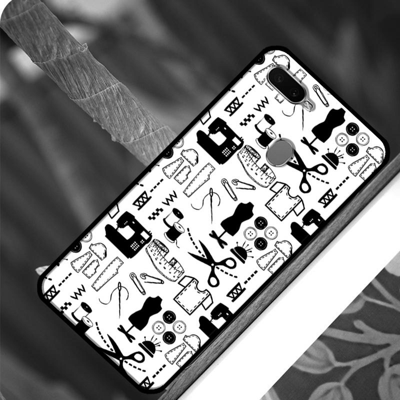 Sewing Scissors Phone Case For OPPO A15 A3S A5S A52 A72 A54 A74 A94 A83 A91 A93 A5 A9 A31 A53 A53S 2020