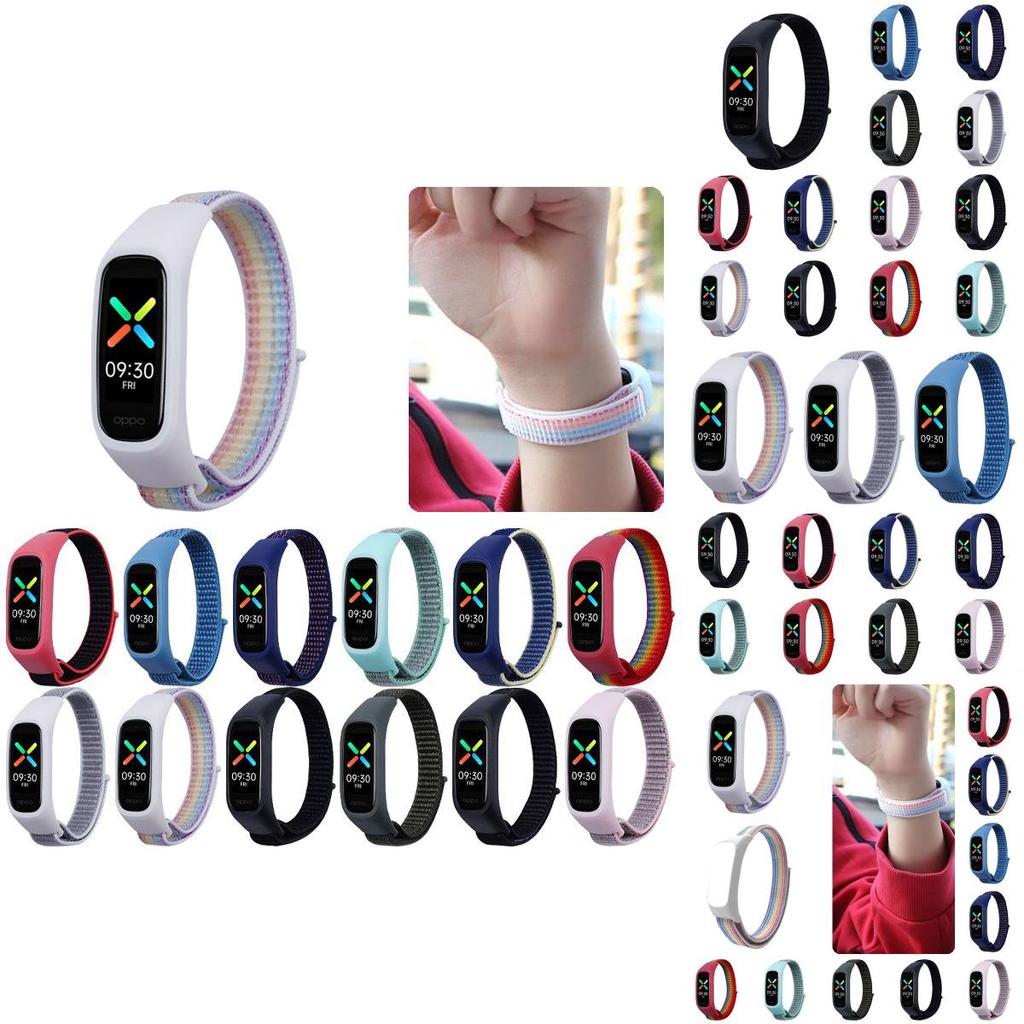 Lightweight And Breathable Nylon Loop Strap For Oppo Band Full Cover Design For Protection