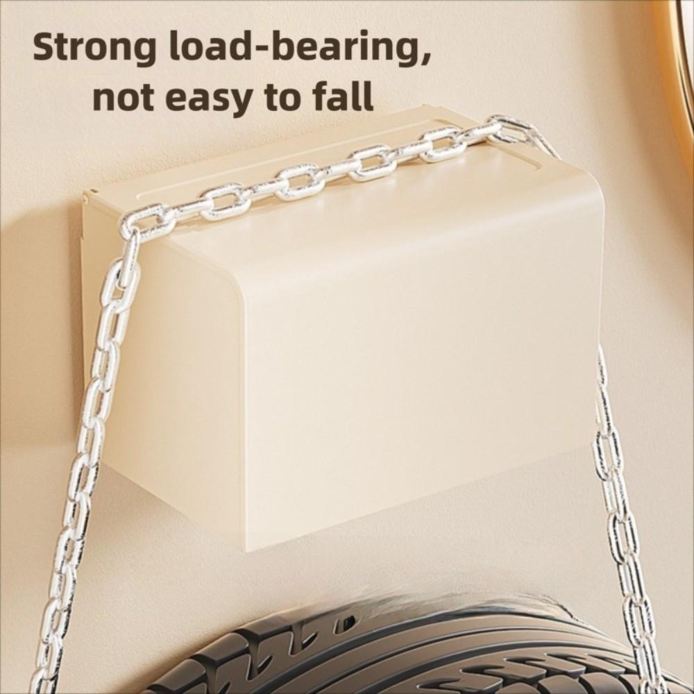 Waterproof Toilet Paper Box Wall Mounted Phone Holder Dust-proof Storage Shelf Organizer  Bathroom