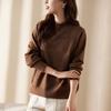 Jianhu Damen Warmer Strickpullover mit halbhohem Kragen