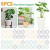 6Pcs Monstera Plant Support Plant Stem Support Monstera Stabilizer Grapple Holder Stem Support Ring Plant Accessories
