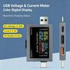 USB Electrical Meter with Automatic Fast Charging Protocol Identification, Color Measurement Screen, and Storage for Up to 9 Data Groups