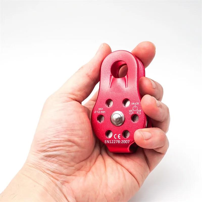Aluminum Alloy Fixed Mountaineering Single Pulley with Bearing