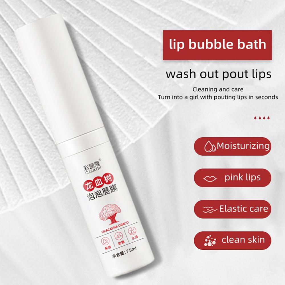 Dragon Blood Tree Bubble Lip Mask Lightens Lip Lipstick Dead Color Brightens Tender And Lip Scr W4L6