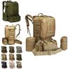 Large Capacity 65l Outdoor Military Tactical Sportbag With Multipockets And Breathable Padding Shoulder Straps