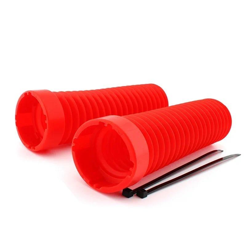 Motorcycle Rubber Front Fork Shock Boot Dust Cover Protection for Honda ATC 250R 1983-1986 Motorbike Accessories