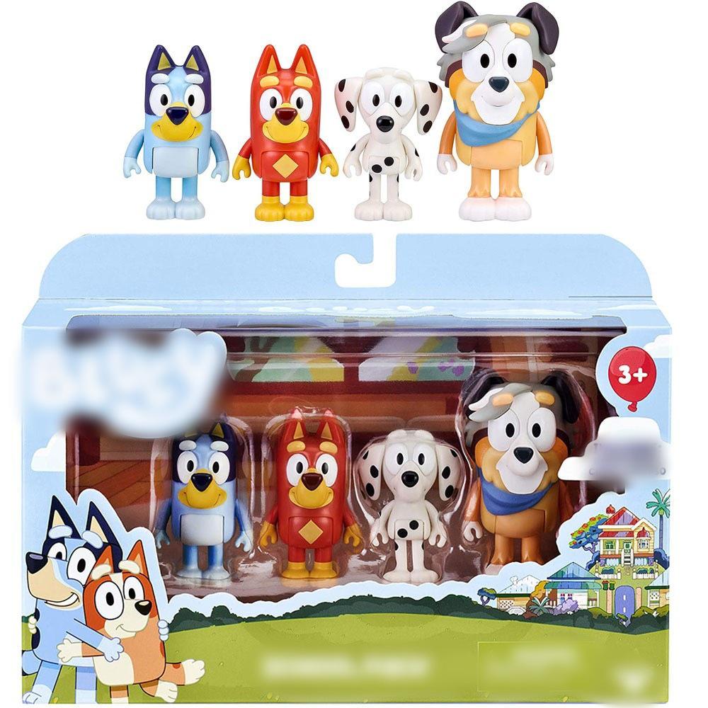Bluey & Friends 4-Piece School-Themed Figure Set